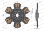 Tarcza sprzęgła ceramiczna Renault 6005001440 WARYŃSKI 3