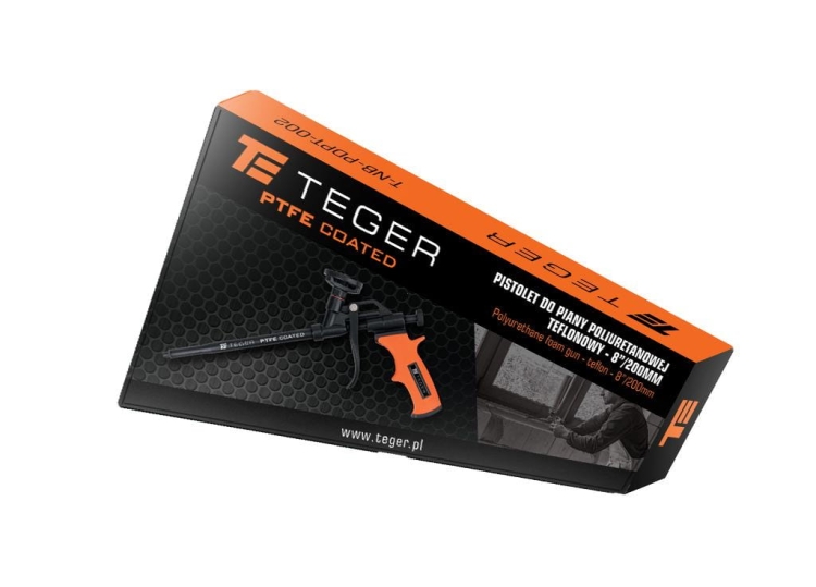 Pistolet do piany poliuretanowej - teflonowy 8"/200mm TEGER 3