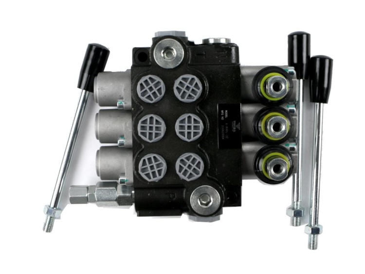 Rozdzielacz hydrauliczny 3-sekcyjny 40L z zatrzaskami VOIMA 3