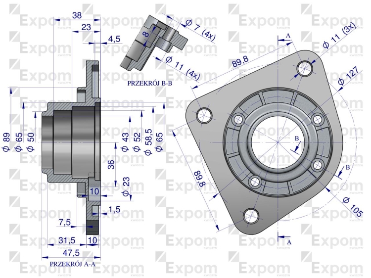 Głowica rozrusznika typu Magneton 9142745 Blue Line EXPOM KWIDZYN  2