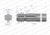 Wałek WOM frezowany jednostronnie 150mm Z6 - 1 3/8 Waryński 2