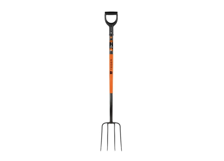 Widły gospodarcze 4-zębne na metalowym trzonku - Standard (dł. 1250 mm) Teger