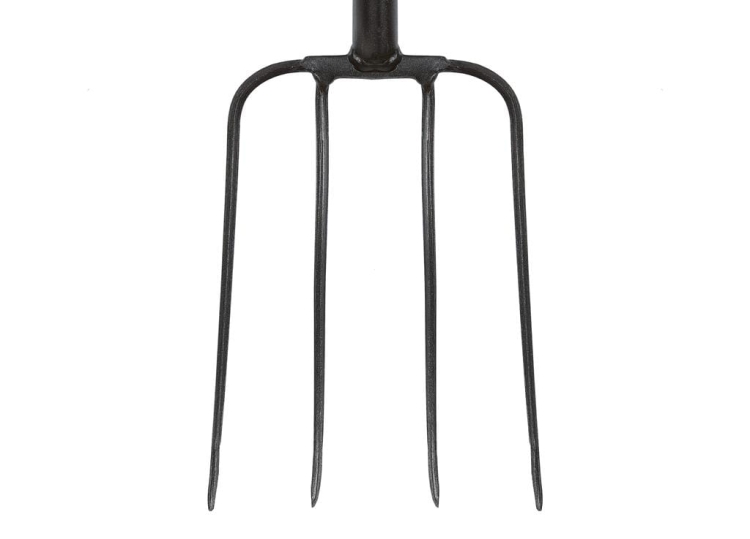 Widły gospodarcze 4-zębne na metalowym trzonku - Standard (dł. 1250 mm) Teger
