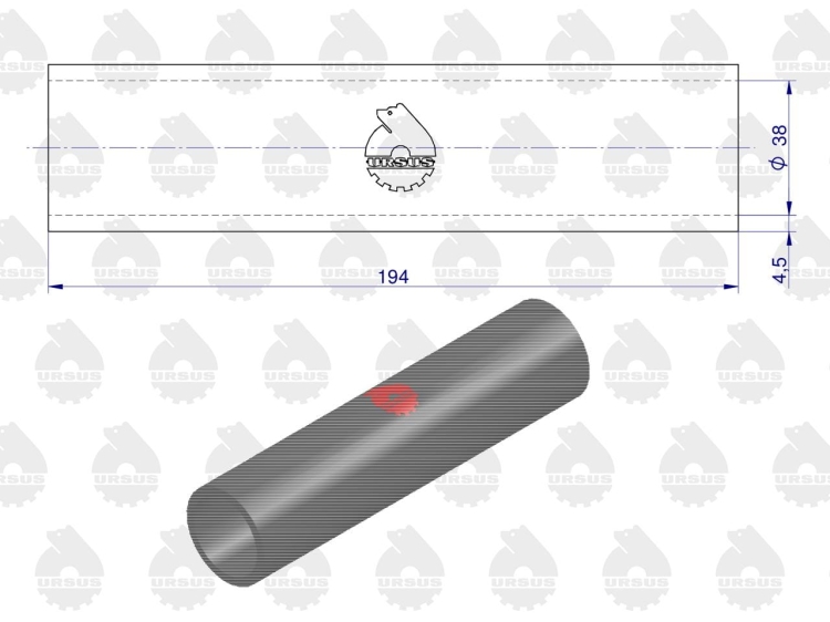 Zestaw komplet przewodów chłodnicy C-385 stary typ ORYGINAŁ URSUS 4