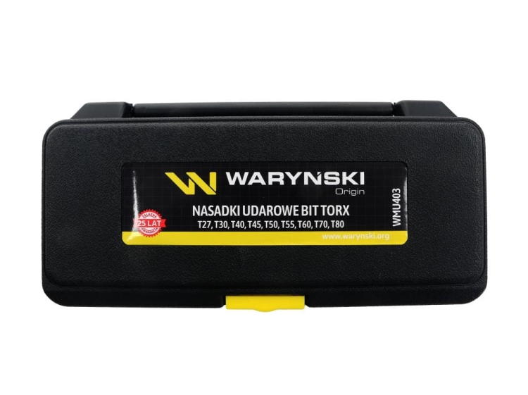 Zestaw nasadek udarowych 1/2 typu STAR TORX 9 el. ze stali CrMo Waryński 4