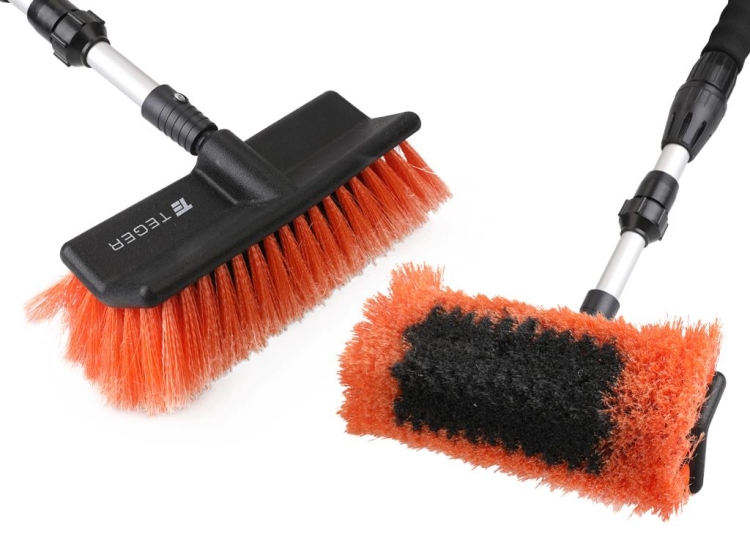 Szczotka teleskopowa - przepływowa (dł. 130-300cm) włosie PP TEGER 3