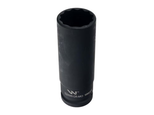 Nasadka udarowa 3/4" dwunastokątna ze stali CrMo 32mm bardzo długa D120 SLIM Waryński 2
