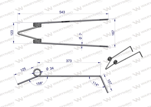 Palec chwastownik FI 7 BS/115 OC Waryński 2