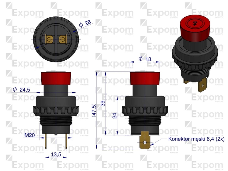 Przycisk Sygnału 330/360 EXPOM KWIDZYN eu 3
