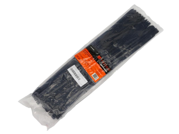 Opaski kablowe trytytki 9.0 x 650mm 100 szt czarne odporne na UV Teger