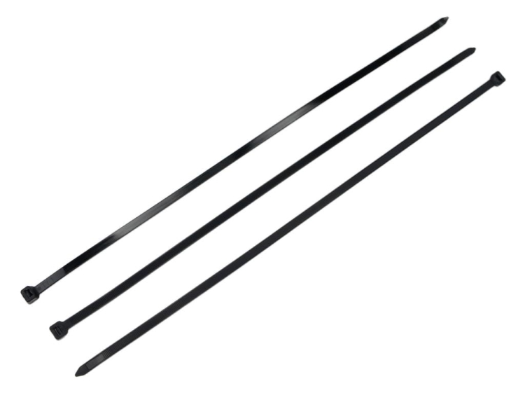 Opaski kablowe trytytki 9.0 x 550mm 100 szt czarne odporne na UV Teger
