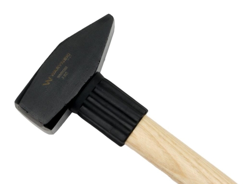 Młotek ślusarski 3 kg ciężki z trzonkiem z drewna Waryński 2