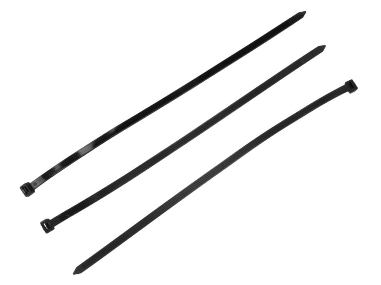 Opaski kablowe trytytki 7.5 x 400mm 100szt czarne odporne na UV Teger