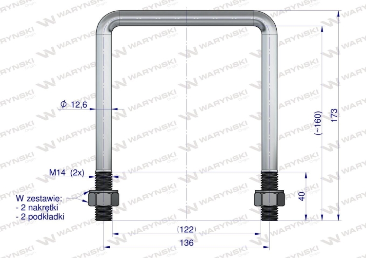 Jarzmo Cybant M14 122x160 Waryński 3