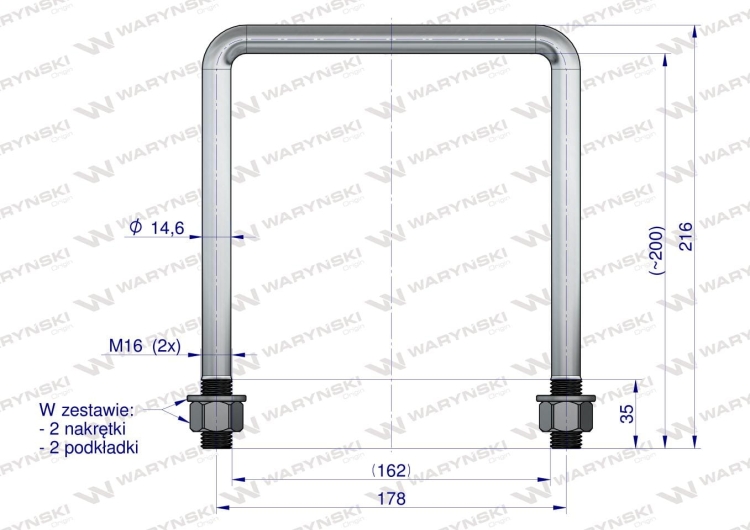 Jarzmo Cybant M16 162x200 Waryński 3