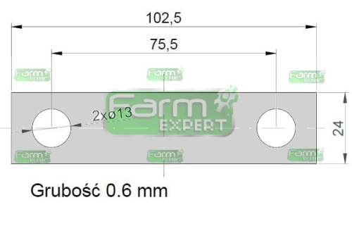 Podkładka przycisku kosy Bizon 5040020060 2