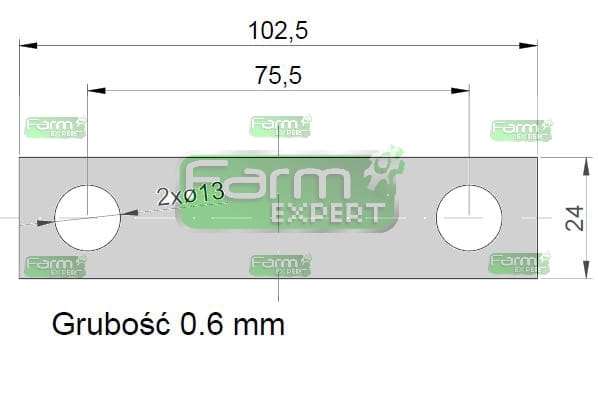 Podkładka przycisku kosy Bizon 5040020060 2