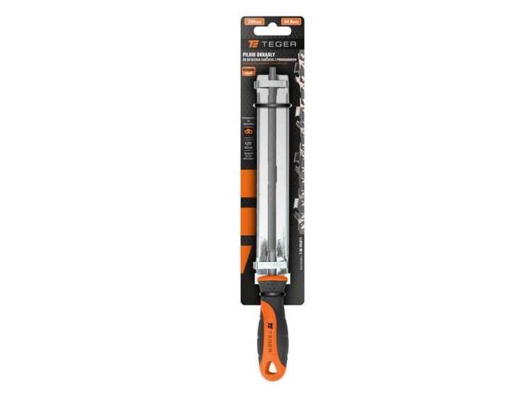 Pilnik okrągły do ostrzenia łańcucha z prowadnikiem 4.8/200mm - 0,325" Teger 3