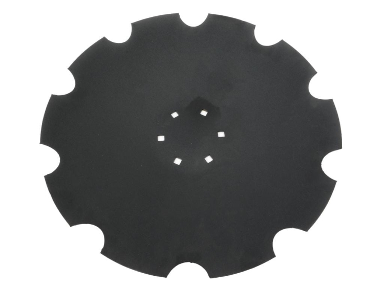 Talerz uzębiony Z-10 fi 560 mocowanie 6/120 grubość 4,5 mm stal borowa prosta piasta Tolmet Waryński 3