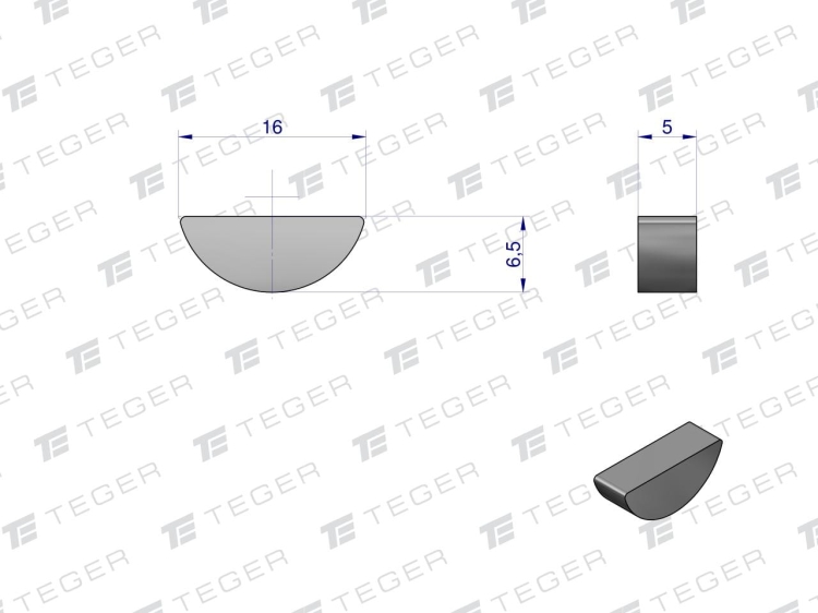 Wpust czółenkowy 5x6.5 TEGER 2