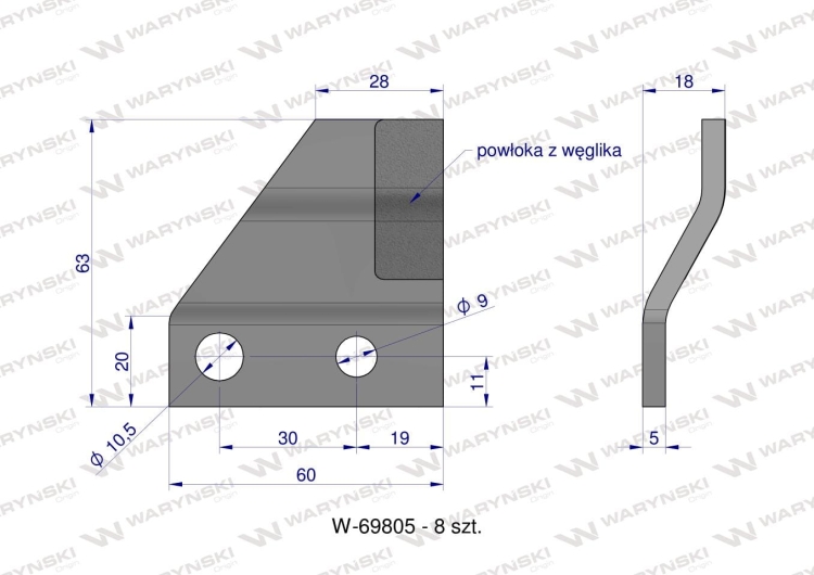 Zestaw noży pił KEMPER M6008 360 (plus) CA785534 Waryński 10