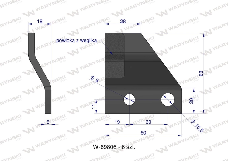 Zestaw noży PIŁ KEMPER 345 LCA790403 Waryński 9