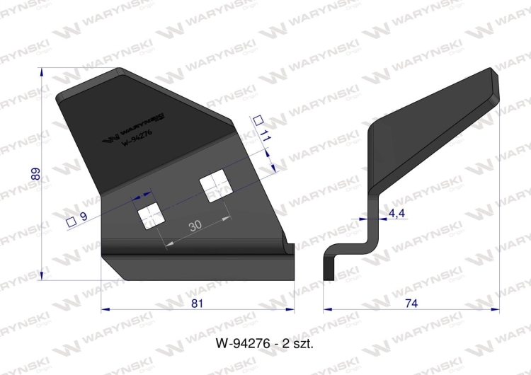 Zestaw noży PIŁ KEMPER 475 (plus) LCA475P Waryński 15