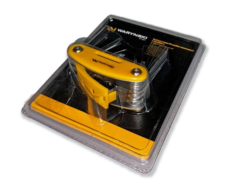 Multitool 16w1 klucze hex wkrętaki nasadki klucze rowerowe stal CrV Waryński 2