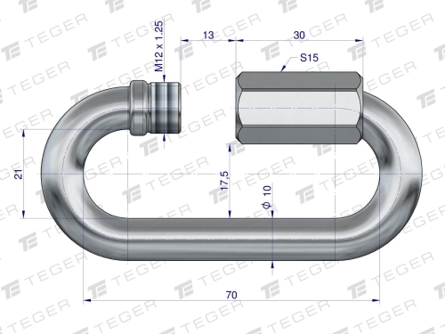 Ogniwo skręcane 10mm TEGER 2