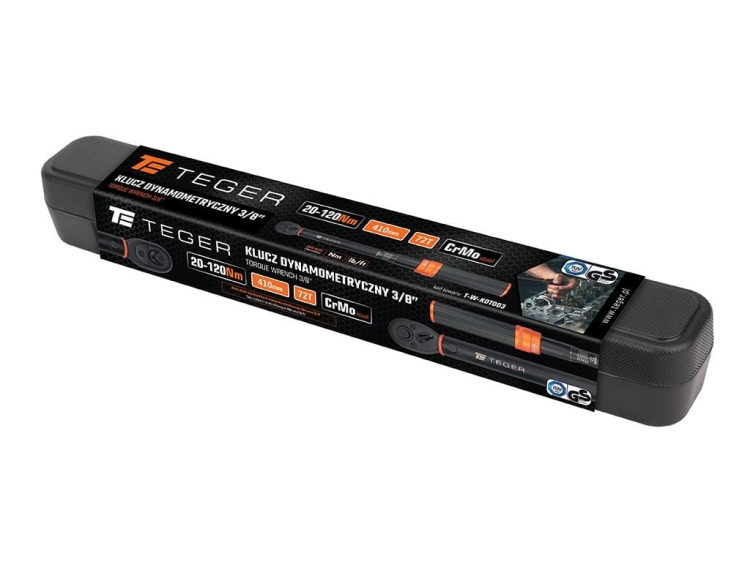 Klucz dynamometryczny 3/8" 20-120Nm 72T / 410mm Teger 3