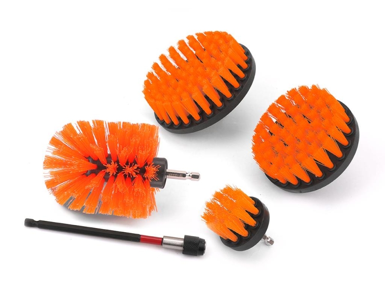 Zestaw szczotek obrotowych na wkrętarkę 5 szt Teger