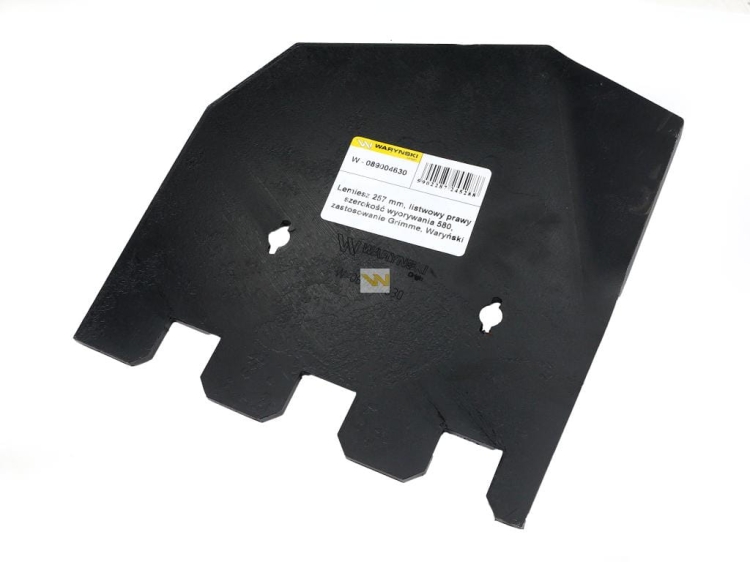 Lemiesz 257 mm listwowy prawy szerokość wyorywania 580 Grimme Waryński 2