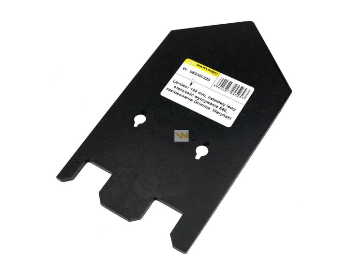 Lemiesz do Grimme 149 mm listwowy lewy szerokość wyorywania 540 Waryński 2