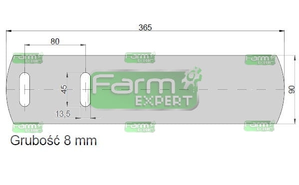 Listwa tylna odkładni lewa Kverneland Vulcan 053388 3