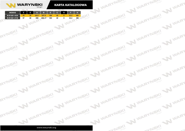 Koło łańcuchowe hartowane 10B1 (R1 5/8) Z-25 otwór 30mm Waryński 4