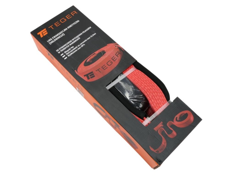 Lina ewakuacyjna kinetyczna 4,5T 9m maks 20% z włókien syntetycznych Teger 3