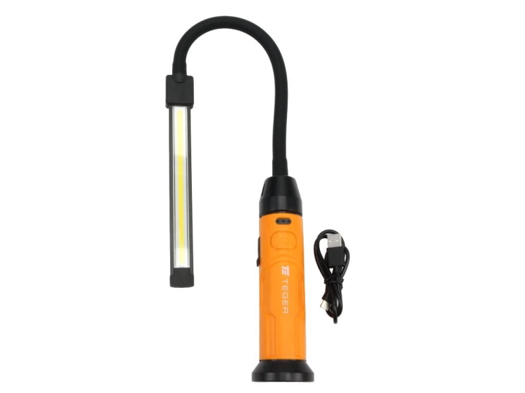 Lampa warsztatowa LED COB SMD flex inspekcyjna 900lm 4000 mAh Teger