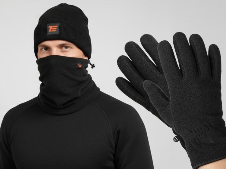 Zestaw zimowy CZAPKA KOMIN RĘKAWICZKI - Komfort i Ochrona 3M Teger 4