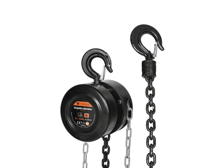 Wciągarka łańcuchowa 1T 3m cert. CE Teger