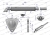 Tłumik Zetor 8520-10540 10014040 1550mm INOX Waryński 3