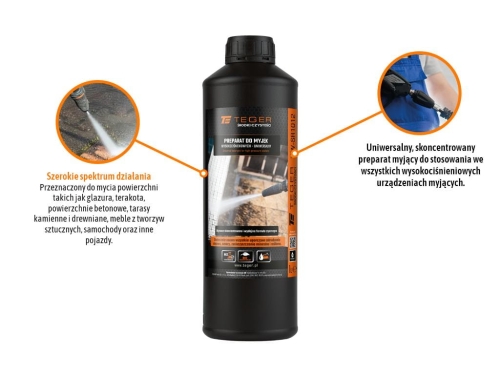 Preparat do myjek wysokociśnieniowych - uniwersalny 1l TEGER 2