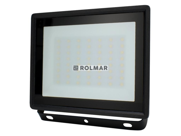 Naświetlacz Lampa LED SMD 230V 50W 6500K 4320LM IP65 CZARNY