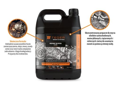Płyn do mycia silników 5l TEGER 2