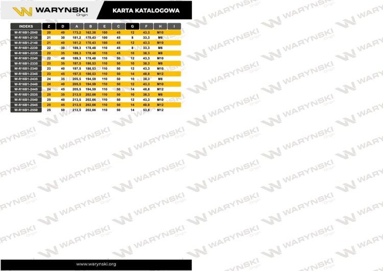 Koło łańcuchowe hartowane 16B1 (R1 1) Z-13 otwór 40mm Waryński 4