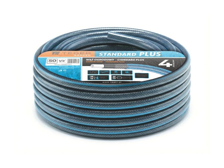 Wąż ogrodowy FI 1/2" 50m "STANDARD PLUS" TEGER
