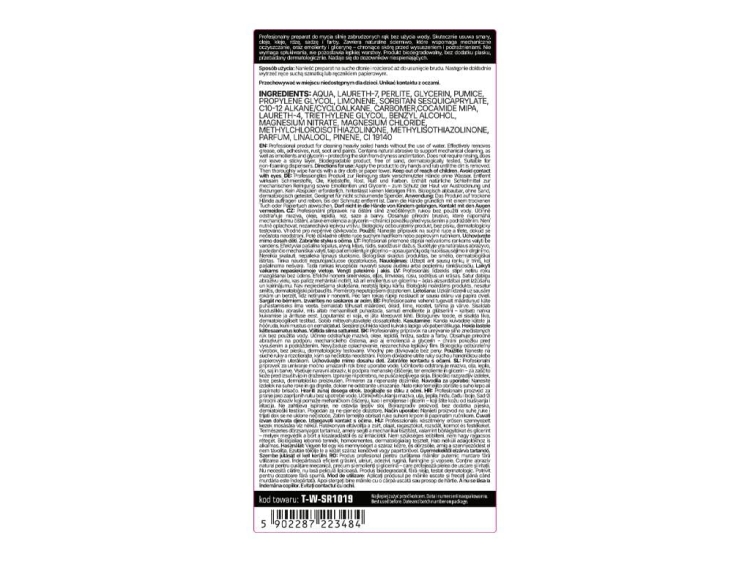 Żel do mycia rąk na sucho NEW FORMULA 500ml TEGER 3