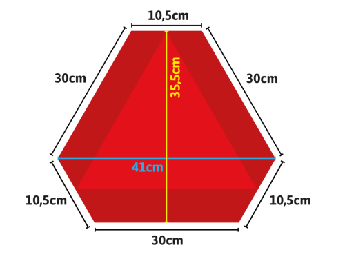 Naklejka trójkąt na pojazd wolnobieżny NI-W3 101-01W-96 2