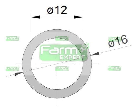 Wąż (przewód) tekalan ciśnienie robocze 12MP fi zew.16mm / fi wew.12mm 12*16 ( sprzedawane po 50 ) Polyurethane 2