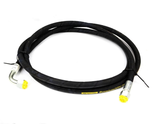 Przewód hydrauliczny 160 bar gwint M22x1.5 prosta/90 stopni L-3500mm DN12-1SN (AK-13-3500; P11P12) 16MPa Waryński