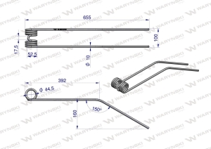 Palec sprężysty FI 10 ZKT 350-420 OC SM Waryński 2